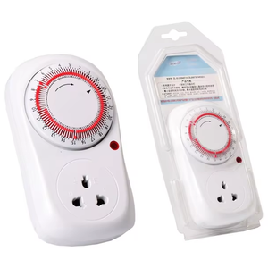 Temporizador Mecánico Universal <span class=keywords><strong>de</strong></span> Alta Resistencia - Interruptor Programable <span class=keywords><strong>de</strong></span> 24 Horas <span class=keywords><strong>220V</strong></span>/16A para Uso en Exteriores, Jardín, Hogar y Acuario - Product Image 1