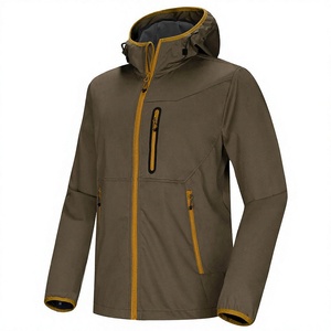 2024 Men's High Quality Softshell Jacket For Men OEM ODM Wholesale Customized Logo Printing Full Sleeves Hooded Front Zipper - Product Image 1