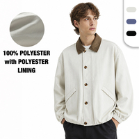 Nouvelle Arrivée Veste Homme Manches Longues Coupe-Vent à Col Revers et Blocs de Couleurs avec Blazer Décontracté Homme à Boutonnage Simple