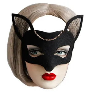 Halloween Cosplay And Party Lace Eye Mask Sexy Lady Cutout Eye Mask For Masquerade Party Fancy Dress Costume