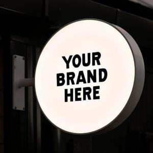 ป้ายไฟอะคริลิค<span class=keywords><strong>แบบ</strong></span>วงกลมแขวนได้ กันน้ำ ไฟ LED ด้านเดียว/สองด้าน สำหรับตกแต่งหน้าร้าน  รับผลิตตามสั่ง ขายส่ง  บางเฉียบ - Product Image 3