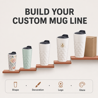 Taza de Café Latte Personalizada con Impresión a Doble Cara, Tiempo de Entrega de Una Sola Pieza, Asa de un Solo Color para Productos Promocionales, Campañas de Marketing y Regalos