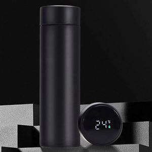 Logo Stainless Steel Double Walled Insulated Thermos Water Bottle Led Real-Time Temperature Display <b>Smart</b> Vacuum Flask - Product Image 4