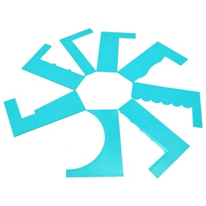 8 phong cách nhựa bánh kem <span class=keywords><strong>scraper</strong></span> fondant bánh mô hình mô hình mượt mà <span class=keywords><strong>scraper</strong></span> <span class=keywords><strong>Baking</strong></span> công cụ - Product Image 3