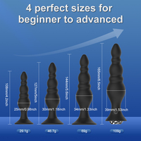 Anale Perlen Analplug Vibrator für Analmassage Erregendes Anus-Gerät für Frauen und Männer Anale Sexspielzeuge Analplug