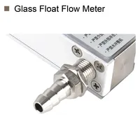 LZB-4WB Glass Rotameter Variable Area Flow Meter for Air Nitrogen Hydrogen Oxygen Liquid Laboratory Gas Analysis Testing