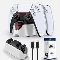Support de charge pour manettes PS5 Gepaide Factory, vente en gros, nouvelle station double rapide avec indicateur LED, communication filaire, accessoires de jeu