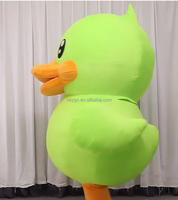 Costume de mascotte de canard gonflable géant personnalisé pour adultes 2m/2.6m Costumes de canard gonflables Vente chaude