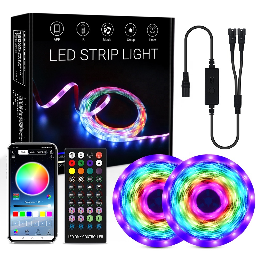 Светодиодная лента Dream Color BLE 5050 RGBIC 5 м 10 м, Светодиодная лента RGBIC, Светодиодная лента 16,4 футов RGB, цвет Dream для бара, вечеринки
