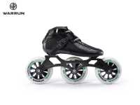 Patins à roulettes WARRUN professionnels à haute résilience, 4 roues, en fibre de carbone, 1 couche, légers, tailles réglables, pour la vitesse en extérieur