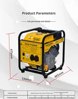 Générateur diesel portable à cadre ouvert super silencieux 3KW Démarrage automatique Mode ECO 50/60Hz pour la sauvegarde à domicile, l'agriculture et la construction