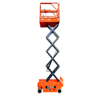 Mini-élévateur à ciseaux étroit UNW avec direction hydraulique, alimenté par batterie, pour travaux de construction en intérieur