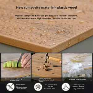 Conjunto <span class=keywords><strong>de</strong></span> <span class=keywords><strong>Mesa</strong></span> <span class=keywords><strong>y</strong></span> <span class=keywords><strong>Sillas</strong></span> <span class=keywords><strong>de</strong></span> Mimbre <span class=keywords><strong>de</strong></span> Estilo Nórdico Personalizado para Jardín, Patio o <span class=keywords><strong>Terraza</strong></span> - Product Image 3