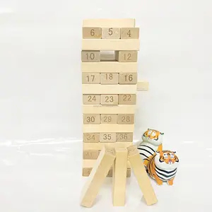 Produk unik untuk menjual secara online blok seimbang challenge stack Tumble menara blok Toppling Mainan Edukatif domino untuk anak-anak