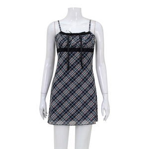 Venta al por mayor de fábrica dulce vestido acampanado elegante fiesta de verano para mujer encaje francés y malla empalme dulce estilo vestidos casuales - Product Image 5