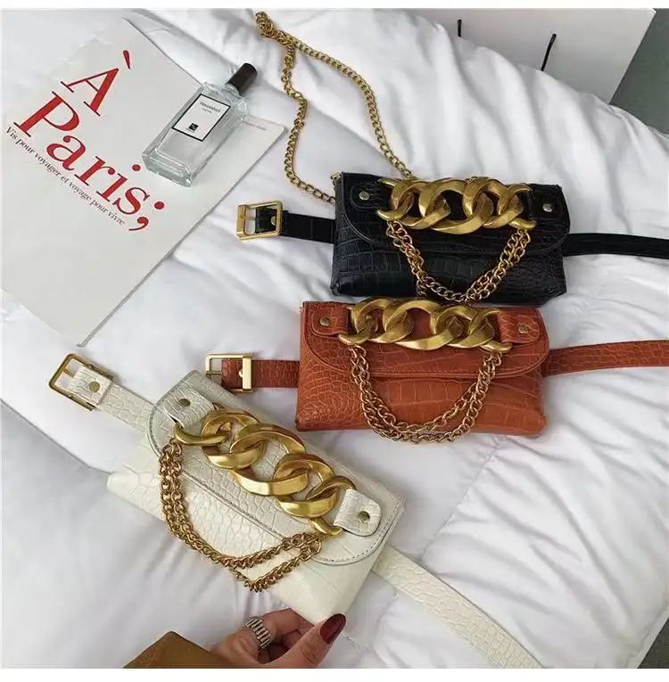 Bolsos Demuj 2021 Fashion Girl Purses And Hand Bags Strong Chain Flap Ladies Mobile Phone Waist Bag