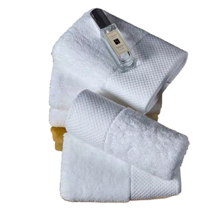 Customized Embroidered Logo White Knitted Disposable <b>Towels</b> <b>Sets</b> for Spa 100% Cotton Terry Luxury <b>Bath</b> <b>Towel</b> Hotel <b>Towels</b> - Product Image 2