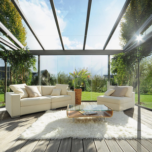 Winter Garden Sunroom libère le <span class=keywords><strong>toit</strong></span> en triangle Sunroom Glass House Abordable Outdoor House Sunroom - Product Image 5