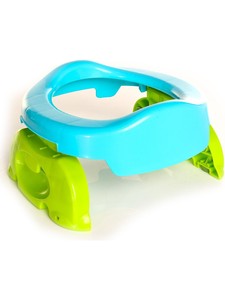 Siège de toilette portable 2-en-1 pliable pour bébé, adaptateur de siège de toilette de voyage antidérapant pour tout-petits, chaise d'apprentissage de la propreté pour enfants - Vente en gros - Product Image 1