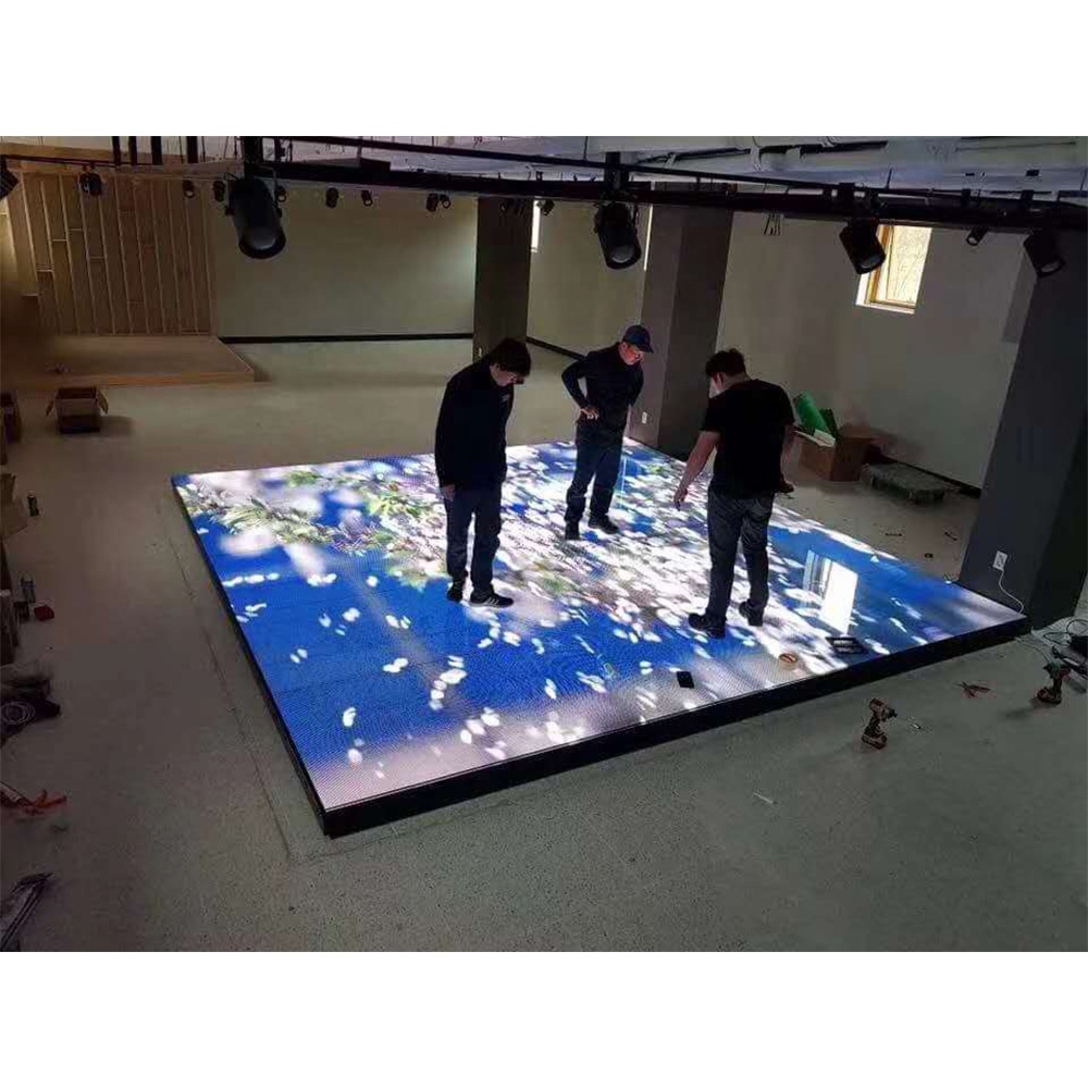 Écran d'affichage à LED Tuile vidéo interactive pour piste de danse