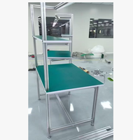 Table de réparation mobile électrique en profilé aluminium moderne pour laboratoire 1.2/1.5/1.8m – Poste de travail mobile pour maintenance de téléphones portables et usage scolaire