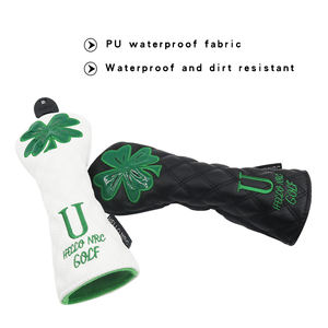 Benutzer definierte Golf <span class=keywords><strong>Head</strong></span> Covers Rhombus Vier blättriges Kleeblatt muster PU-Leder Golf Wood <span class=keywords><strong>Head</strong></span> <span class=keywords><strong>Cover</strong></span> Treiber/Fairway/ Hybrid <span class=keywords><strong>Head</strong></span> <span class=keywords><strong>Cover</strong></span> - Product Image 3