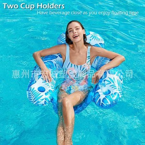 Inflatable Swimming Ring Novelty Shape 100x80cm PVC Floating Raft For Adults Outdoor Pool Use - Product Image 4