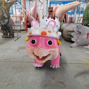 SGBC2519 Coche de Batería con Dinosaurio Animatrónico de Dibujos Animados Interactivo para Centros Comerciales Interiores para Niños - Product Image 2