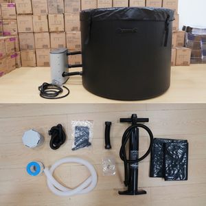 Bain à remous <span class=keywords><strong>gonflable</strong></span> rond pour une seule personne avec chauffage de massage Caractéristiques du <span class=keywords><strong>spa</strong></span> pour une utilisation intérieure et extérieure Accessoire pour baignoire à glace - Product Image 6