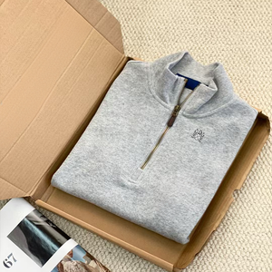 T-shirt à manches longues pour homme, nouvelle collection été 2025, polyvalent, col rond, pull ample, haut à manches longues, vente en gros usine - Product Image 6