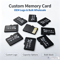 Tarjeta de Memoria SD Mini OEM con Logotipo Personalizado, 2GB 4GB 8GB 16GB 32GB 64GB 128G, Almacenamiento Estable, Tarjeta TF para DVR, GPS, Tablet, Cámara de Acción