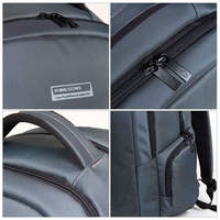 Sac à dos pour ordinateur portable en nylon souple avec bandoulière arquée pour MacBook Pro, étui imperméable à fermeture éclair