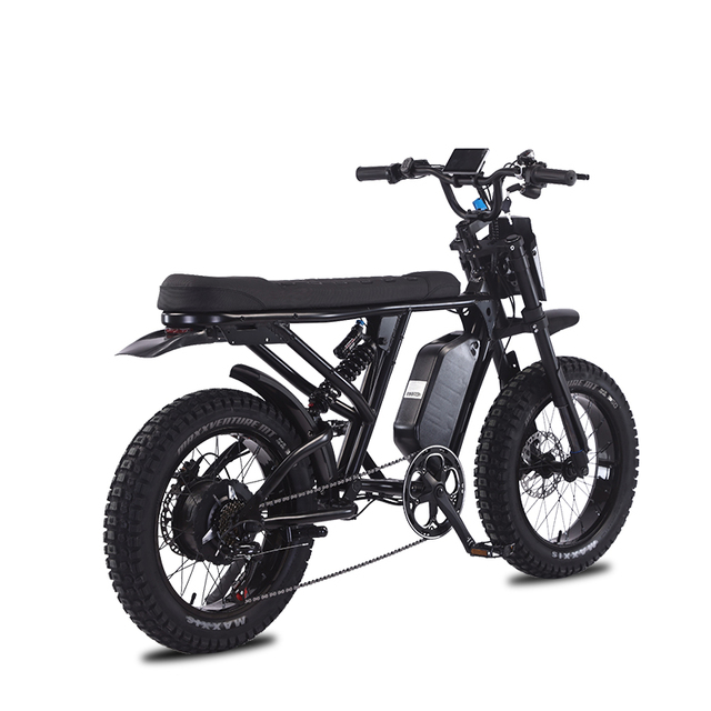Premium 20 Inch Soft Tail Electric Bike 1500W MXUS 48V18AH Maxxis Tires SIMAERS Hydraulic Brake 7Speed E Bike 50km/h
