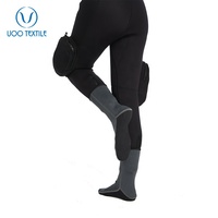 UOO Chaussettes de plage confortables en néoprène 5mm pour sports nautiques