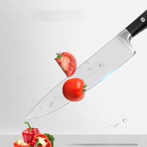 Juego de <span class=keywords><strong>cuchillos</strong></span> de salmón para cortar pescado de acero japonés, mango de POM de construcción de espiga completa forjada de clase Hig, 3 remaches, cuchillo de jamón de salmón de 12" - Product Image 5