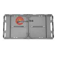 Table de camping pliante en acier au carbone pour l'extérieur, modèle IGT, idéale pour pique-niques et fêtes – Meilleure vente