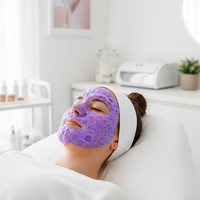 Masque facial à bulles OEM, masque à bulles de boue blanchissant et éclaircissant, masque profond à bulles de basilic sacré, masque à bulles d'oxygène, masque à bulles d'argile à la rose et à l'aloe vera