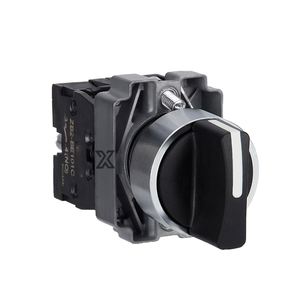 Interruptor Selector de 3 Posiciones XB2-BD53C XSX con Vida Útil de 60000 Ciclos, Incluye Cabezal de Interruptor Selector y Base de Contacto - Product Image 1