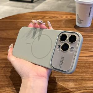 เข้ากันได้กับแม่เหล็กกับ Apple 17 PRO <span class=keywords><strong>MAX</strong></span> เคสโทรศัพท์มือถือ <span class=keywords><strong>iPhone</strong></span> 16 Plus ฝาครอบซิลิโคนเหลวปุ่มแบบบูรณาการ - Product Image 2