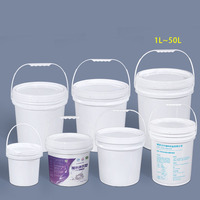 Conteneur d'Emballage Alimentaire Scellé en Plastique avec Couvercle pour Sauce et Eau, 1L, 5L, 10L