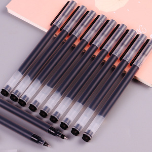 Giant Writing Gel <b>Pen</b> 0.5mm Large Capacity Black Blue Red Ink Office School Use Plastic Body - Product Image 3