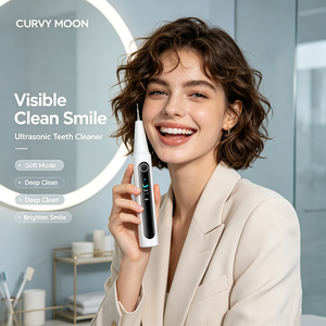 Removedor de Sarro y Placa Dental Ultrasónico Portátil con Pantalla a Color para Uso Personal en el Hogar, Marca CURVY MOON - Product Image 1