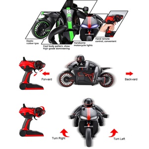 Moto électrique pour enfants en plastique haute vitesse 2.4G, petite moto télécommandée rechargeable avec câble USB - Utilisation intérieure/extérieure - Product Image 4