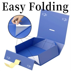 Custom Printing Logo Fold Rigid Cardboard <b>Box</b> Magnet <b>Foldable</b> Paper Gift Boxes - Product Image 2