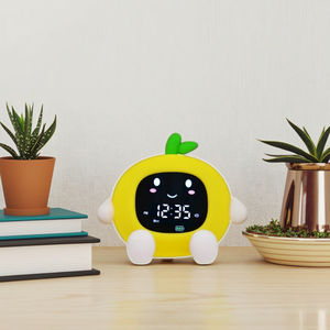 Multifunktion aler niedlicher Pfirsich-Kinder schlaf trainer 6-in-1-Smart-Digital-Wecker Touch Night Light Sound Machine Modern Electronic - Product Image 1