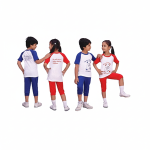 ผลิตเด็กโรงเรียนเครื่องแบบเสื้อโปโลเสื้อยืดโรงเรียนประถมกีฬาเครื่องแบบการออกแบบชุดนักเรียนชุดวอร์มที่มีโลโก้ - Product Image 1