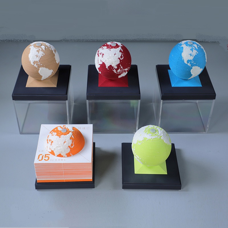Календарь земли 2023, 3D календарь модели земли, настольный календарь, удобная наклейка, шары, бумажная скульптура, декоративный календарь
