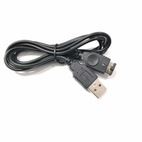 Câble d'alimentation USB noir de 1.2m pour/SP/GBA/GameBoy/NS/DS