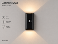 Lampe murale LED longue et étanche rechargeable par USB pour l'extérieur et le jardin