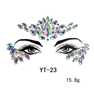 Carnival Festival Body Art Jewel Safety Makeup Rhinestone Eyes Tattoo Sticker Fancy Face Jewels